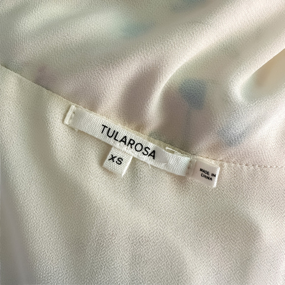 NEW TULAROSA Selena Floral Wrap Maxi Ruffle Dress in Del Mar Womens Size XS - Picture 13 of 17